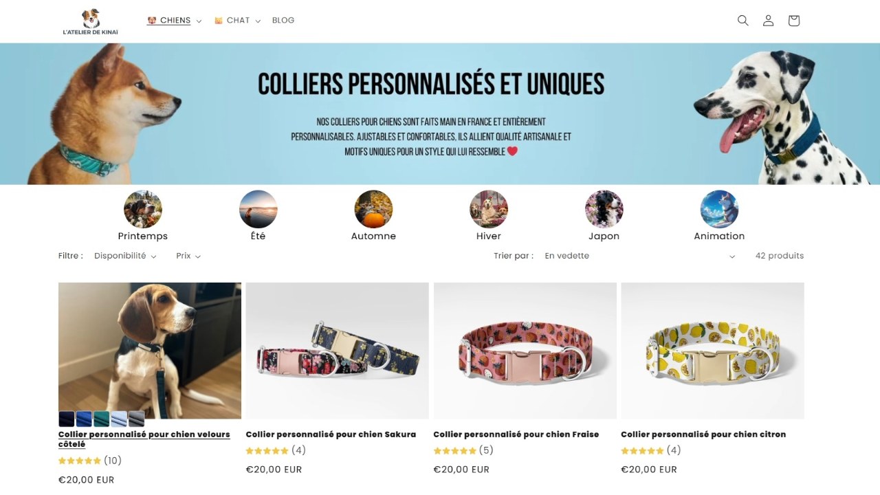 Agence SEO Toulon : optimiser le blog de L’Atelier de Kinai pour booster la visibilité des colliers personnalisés