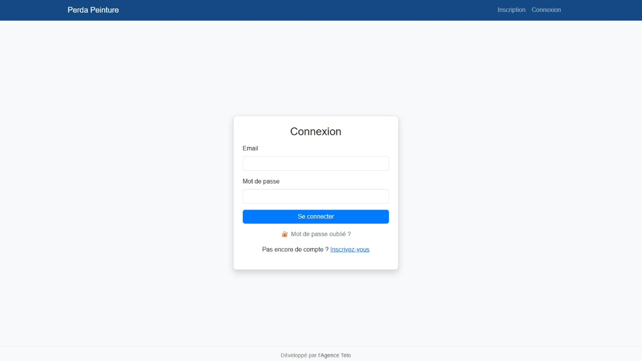 Conception et développement d’un CRM sur-mesure pour Perda Peinture : une solution digitale innovante signée Telo